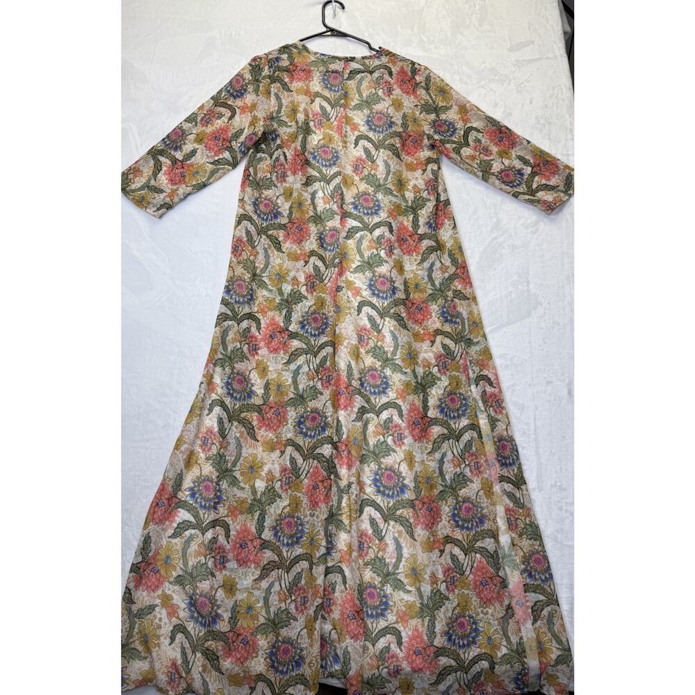 Show Me Your MuMu Floral Print Bloomtastic Karmyn Cape Kimono Duster Sz S USA - Picture 4 of 8